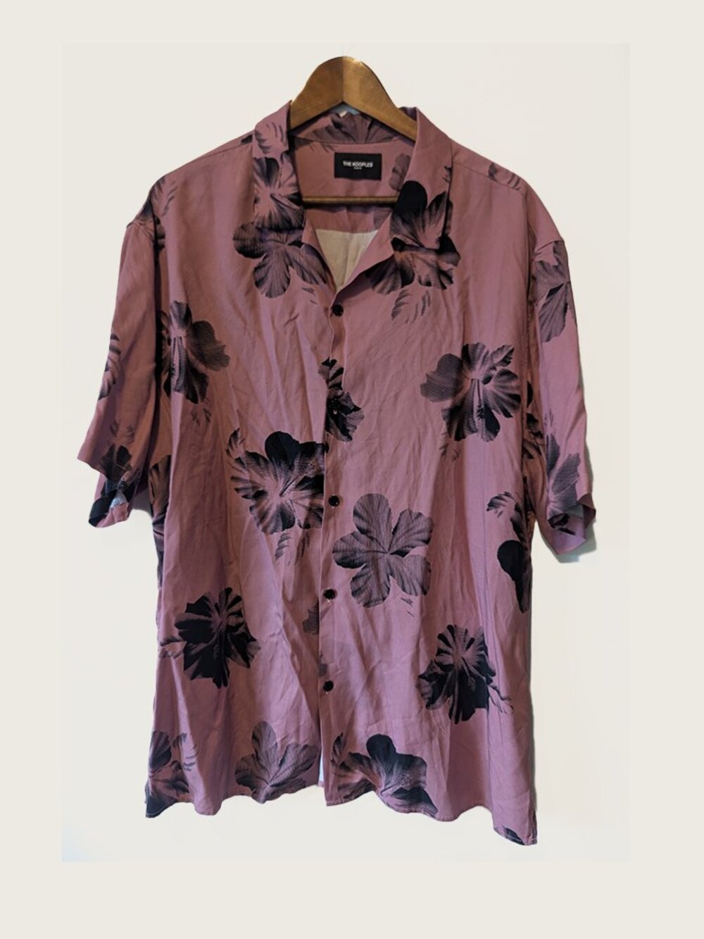 THE KOOPLES - Flower print viscose shirt - Sz XL